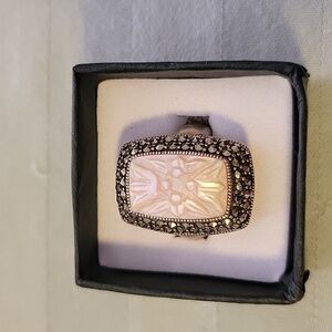 Marcasite Pearl ring